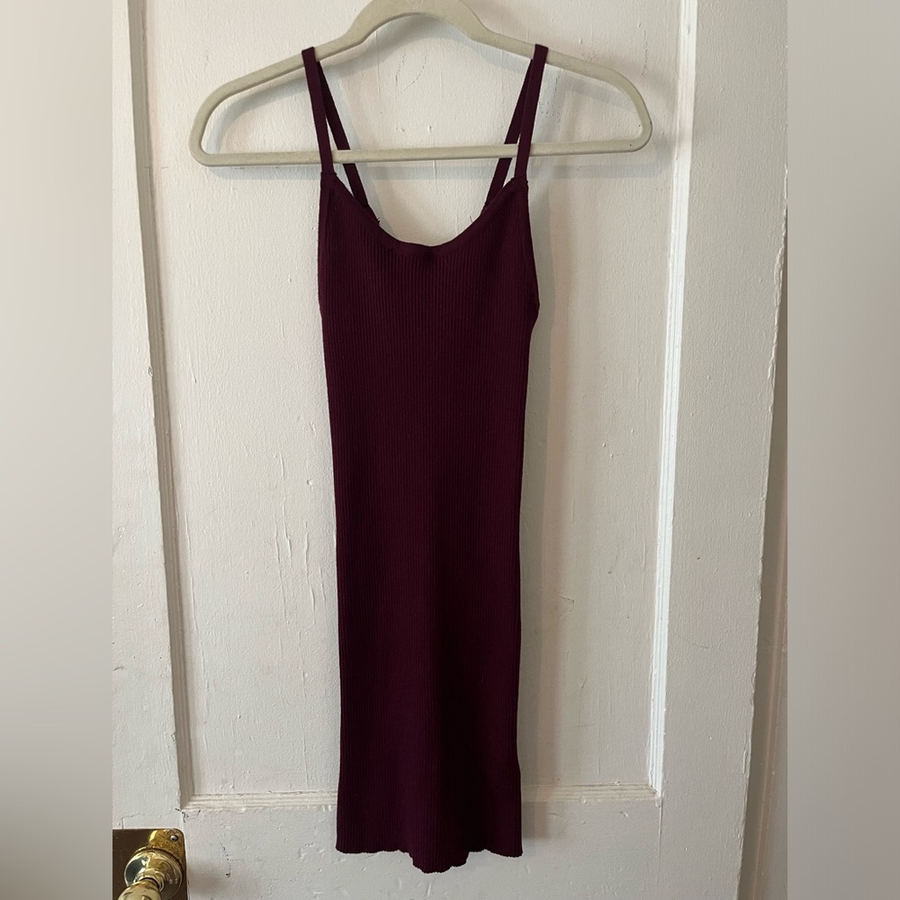 Forever 21 - Burgundy Sweater Mini Dress